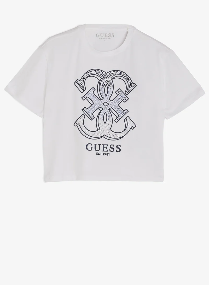 GUESS Youth Graphic Crew Neck T-Shirt